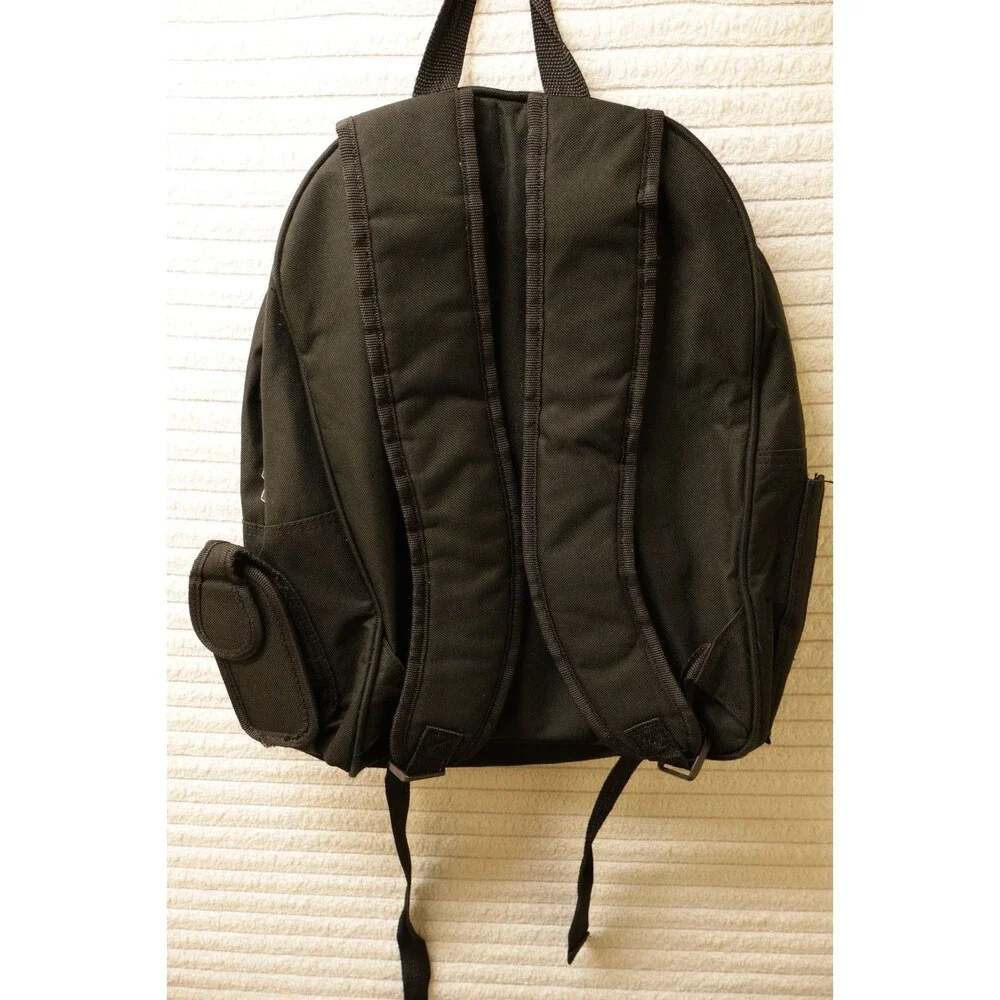In-N-Out Burger Exclusive Embroidered Black Backpack Multi Pocket Utility Rare